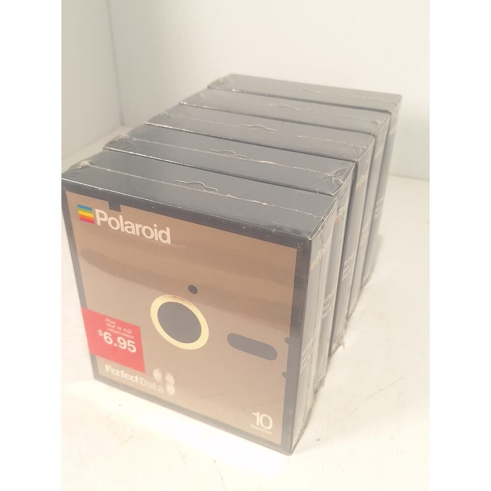 Polaroid PerfectData 5.25 Floppy Disks 1S/2D Sealed NOS 10 Pack Dial N File - Picture 3 of 7